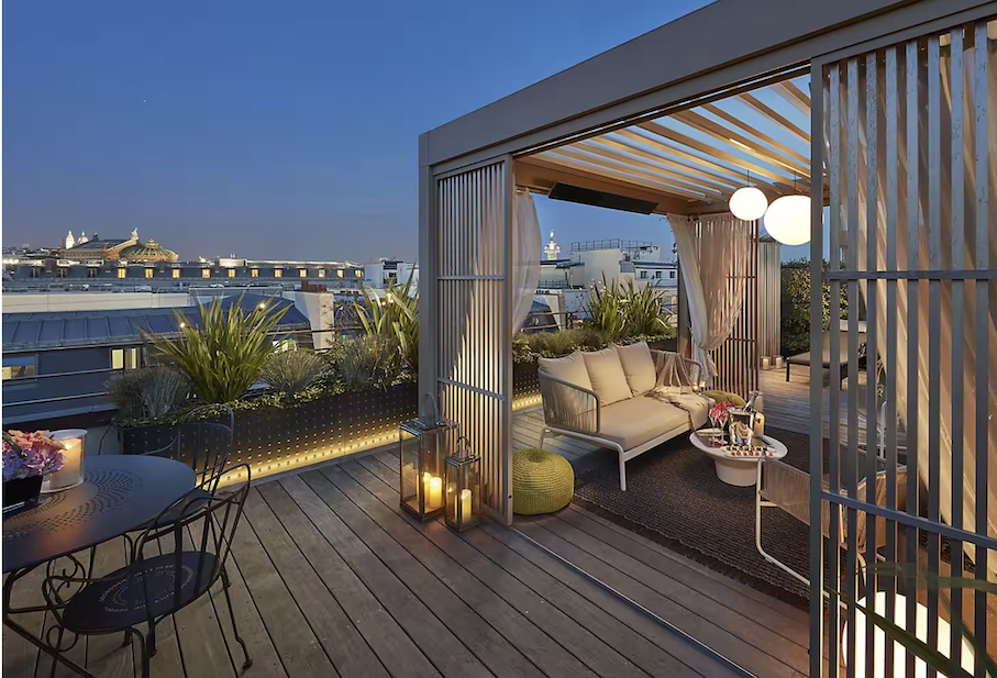 Mandarin Oriental París, terraza