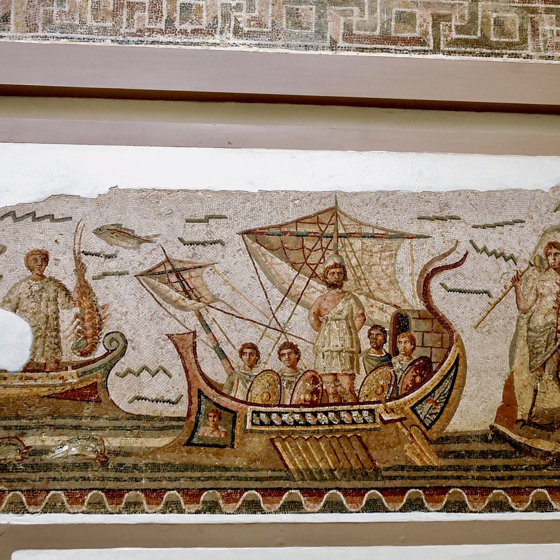 Mosaico, Museo del Bardo, Túnez