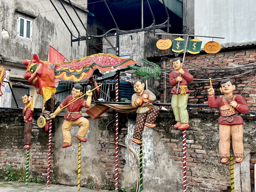 Estrambótico decorado en hanoi, Vietnám
